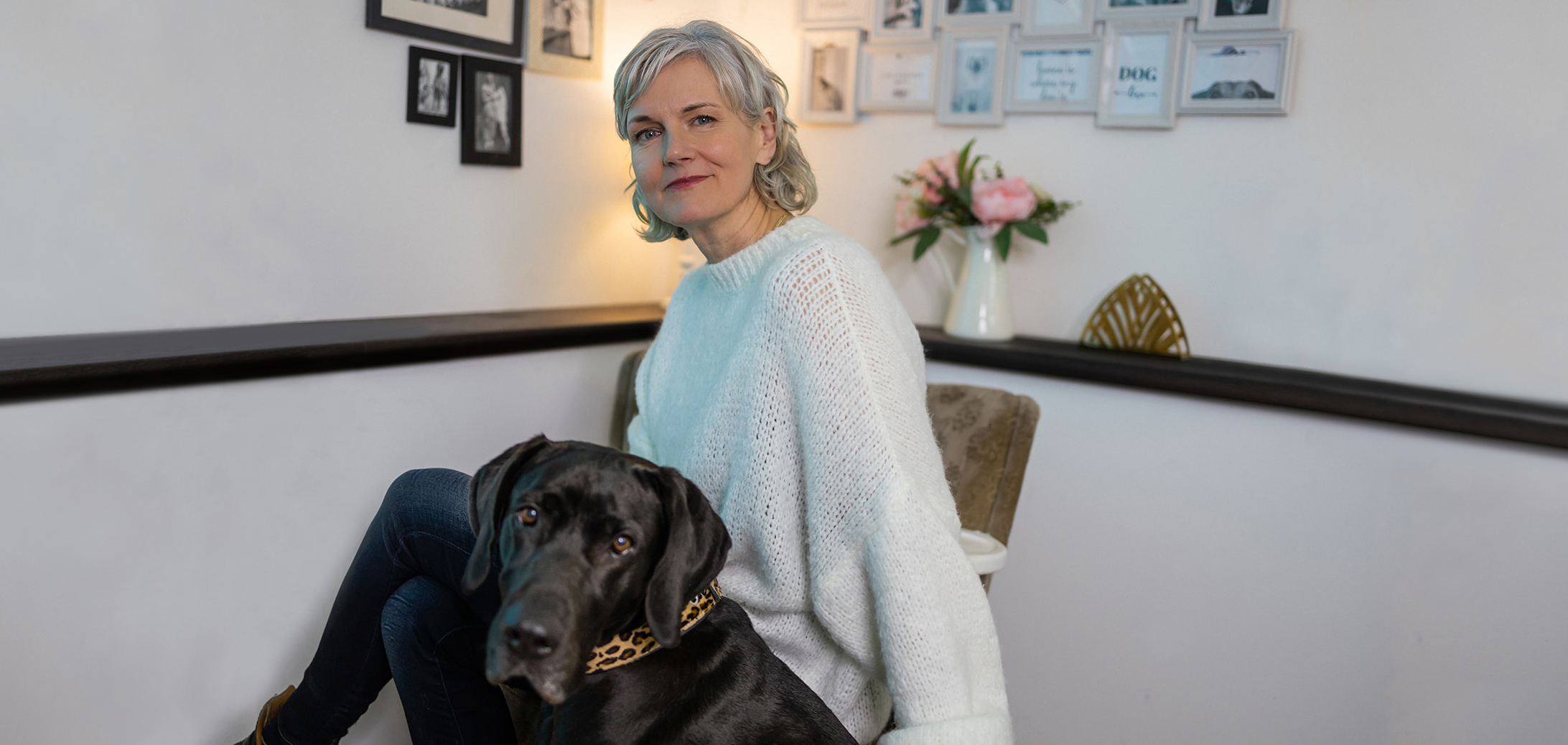 Francoise Bruder und Lizzy, Hundesalon Schöne Bescherung